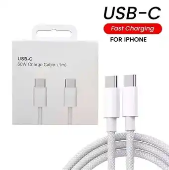 Falabella Cable Trenzado Tipo C a Tipo C 60w De 1 Metro oferta