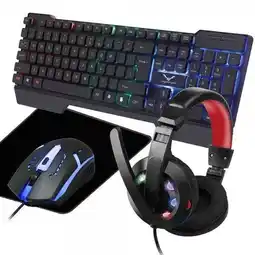 Falabella COMBO GAMER DIADEMA TECLADO PAD MOUSE Y MOUSE WESDAR oferta