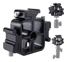Falabella Adaptador Zapata Rotula 3 Cabezas Para Flash Camara oferta