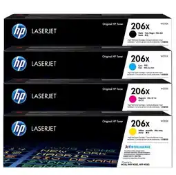 Falabella JUEGO TONER 206X NEGRO - 206X COLORES ORIGINAL oferta