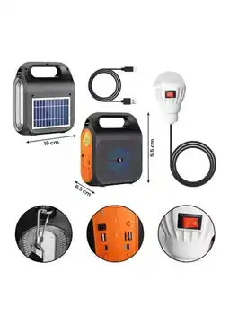 Falabella Parlante 4 Multifuncional Con Panel Solar Linterna Y Luz Led oferta