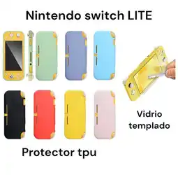 Falabella Protector Funda En Tpu Lila + Vidrio Para Switch Lite oferta