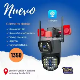 Falabella Cámara Doble Lente Alarma Sirena Simcard Wifi Resist Agua oferta