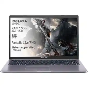 Falabella Portatil core i7 16gb 512gb ssd 15.6 fhd freedos x515ea oferta