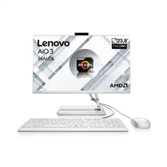 Falabella Aio IdeaCentre AIO 3 24ALC6 - FHD - AMD R5-7430U - 32GB RAM 512GB SSD - Blanco oferta