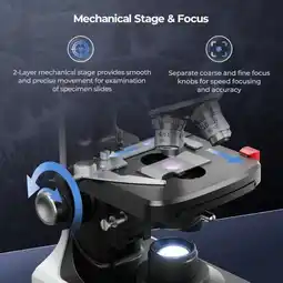 Falabella Microscopio Binocular Compuesto Vabiooth 40X-2500X oferta