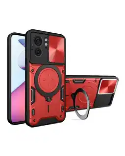 Falabella Funda Prot Camara Con Soporte Compatible Motorola Edge 40 Rojo oferta