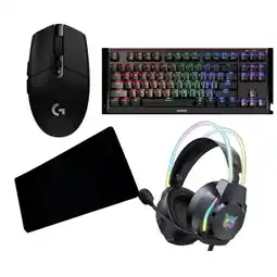 Falabella Combo Gamer Teclado KG953W 3-en-1 + G203 + Tech GT600D oferta