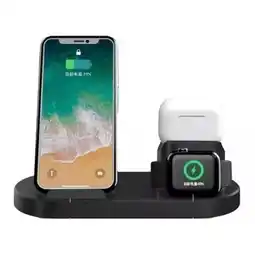 Falabella Base Carga Soporte Inalambrica 3 En 1 Para Celular Audífonos oferta