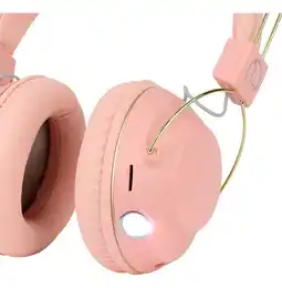 Falabella Audífonos Bluetooth Top Led Con Super Bass Y Conexión Dual Rosa oferta