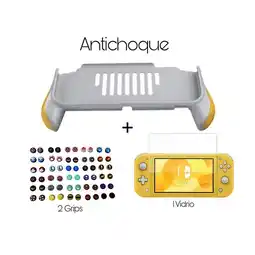 Falabella Handgrip Empuñadera Amarillo + Vidrio + 2 Grips Switch Lite oferta
