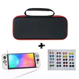Falabella Estuche Rigido Con Mango + Vidrio + 2 Grips Para Switch Oled oferta