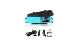 Falabella Espejo Retrovisor Dvr Universal 2 Camaras Delantera Reversa oferta