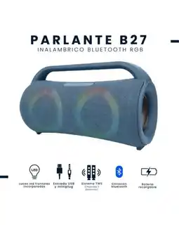 Falabella Parlante Bluetooth B27 Inalámbrico con Luces RGB oferta