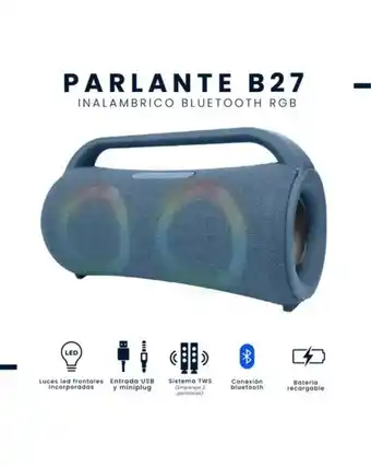 Falabella Parlante Bluetooth B27 Inalámbrico con Luces RGB oferta