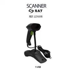 Falabella SCANNER CODIGO DE BARRAS LD101R + 1 USB oferta