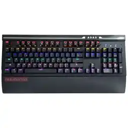 Falabella Teclado gamer Aoas AS-808 QWERTY inglés US color negro con luz RGB oferta