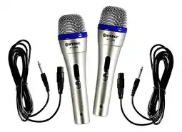 Falabella Set De Microfonos Alambrico Profesional Para Karaoke Fy-48x oferta