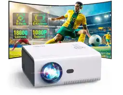 Falabella YUZINO 2025 Mini Proyector Portatil,【Enfoque Eléctrico y Keystone Eléctrico】 18000LM oferta