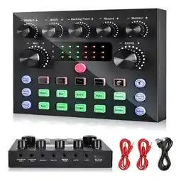 Falabella Mezclador De Podcast De Audio Con Tarjeta De Sonido V8s Y Bluetooth oferta