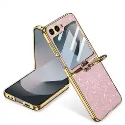Falabella Estuche Gkk Leather Escarchado para Samsung Z Flip 5 Rosa oferta