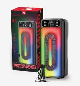 Falabella Parlante Bluetooth Con Micrófono 10w Luz fm Usb Aux Mp3 oferta