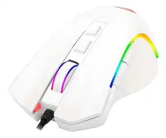Falabella Mouse Gamer De Juego Griffin M607 Con 7 Botones Programables, Iluminación Rgb, Color Blanco oferta