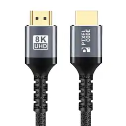 Falabella Cable Hdmi 8k 4k 144hz 48gbps 2.1 Trenzado Oro Ps5 Xbox 7mt oferta