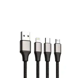 Falabella Cargador 3 En 1 Usb C/lighting/micro Usb Carga Rapida Datos oferta