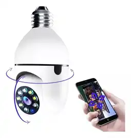 Falabella Camara Ip Ptz De Seguridad Bombillo Motorizada Wifi 360° oferta