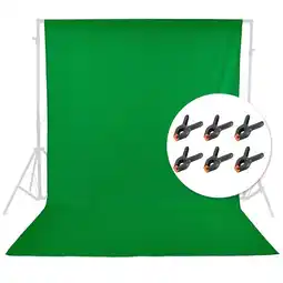 Falabella Kit Telón verde chromakey fondo de estudio 3m x 6m con pinzas oferta