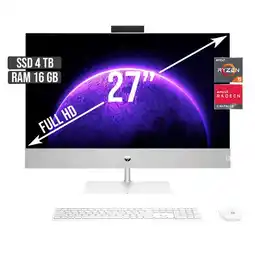 Falabella TODO EN UNO AMD RYZEN 5-5500U SSD 4TB RAM 16GB LED 27 FULL HD oferta