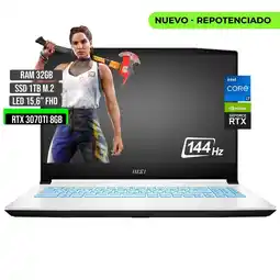 Falabella PORTATIL INTEL CORE I7-12650H SSD 1TB RAM 32GB RTX 3070TI 8GB 15,6 FHD 144Hz oferta