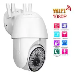 Falabella Cámara Seguridad Robótica Wifi 4 Antenas Nocturna Onvif NO INCLUYE SD oferta