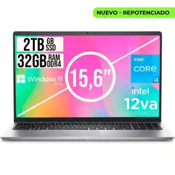 Falabella Portátil Inspiron 15 Intel Core i3 1215U 32GB RAM 2TB SSD Windows 11 Home oferta