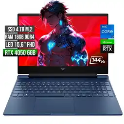 Falabella Portátil Gamer Victus Intel Core i7 RTX 4050 16GB RAM 4TB SSD 15.6 FHD 144Hz oferta