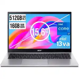 Falabella PORTATIL ASPIRE INTEL CORE I7-13620H SSD 512GB RAM 16GB DDR5 15,6 IPS FHD oferta