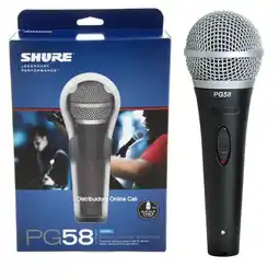 Falabella Microfono Alámbrico PG58 Vocal Dinamico Estuche oferta
