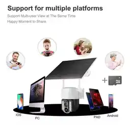 Falabella Camara Recargable 2MP Con Panel Solar Robotica + SD 64 GB oferta