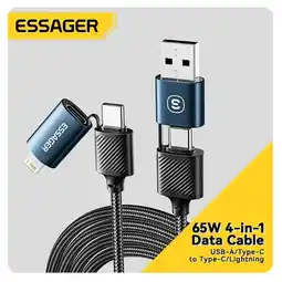 Falabella Cable USB Carga Rápida 2 en 2 Tipo C Samsung Xiaomi Apple Tablet oferta