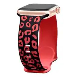 Falabella Correa Pulso Manilla Animal Print Apple Watch 38mm 40mm 41mm 32 mmNegroRojo oferta