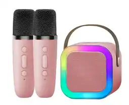 Falabella Parlante Karaoke Inalambrico LED Con 2 Microfonos Bluetooth oferta