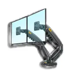 Falabella Soporte Monitor NB-F160 Dual 17-27 Negro Mate Con Ajuste Preciso y Estabilidad Para Dos Pantallas oferta