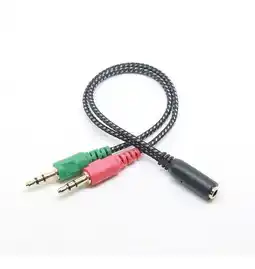 Falabella Cable Divisor De Audio Y Micrófono 1 Hembra A 2 Macho 3.5mm oferta