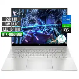 Falabella Portátil Gamer Envy Intel Core i7 RTX 4060 1TB 64GB 16 FHD oferta