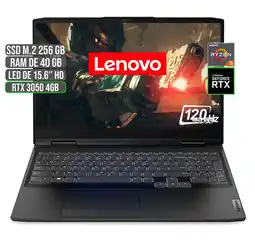 Falabella PORTATIL GAMING AMD RYZEN 5 6600H SSD 256GB RAM 40GB RTX 3050 4GB 15.6 FHD oferta