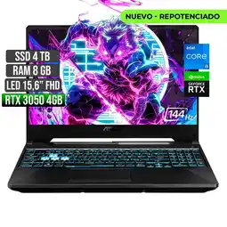 Falabella TUF INTEL CORE I5-12500H RTX 3050 4GB SSD 4TB RAM 8GB LED 15,6 FHD 144Hz oferta