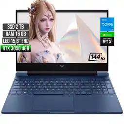 Falabella Portátil Victus Intel Core I5 RTX 3050 16GB RAM 2TB SSD 15.6 FHD 144Hz oferta