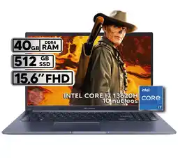 Falabella PORTATIL VIVOBOOK INTEL CORE I7 13620H 40GB RAM 512GB SSD 16 FHD oferta