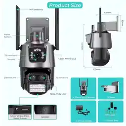 Falabella Camara Doble Lente Con Alarma Con Deteccion De Movimiento oferta